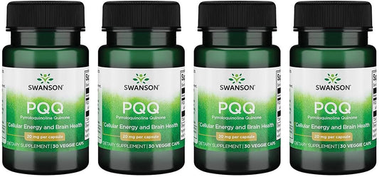 4 Packs Swanson Ultra Pqq Pyrroloquinoline Quinone 20mg 30 Veggie Capsules