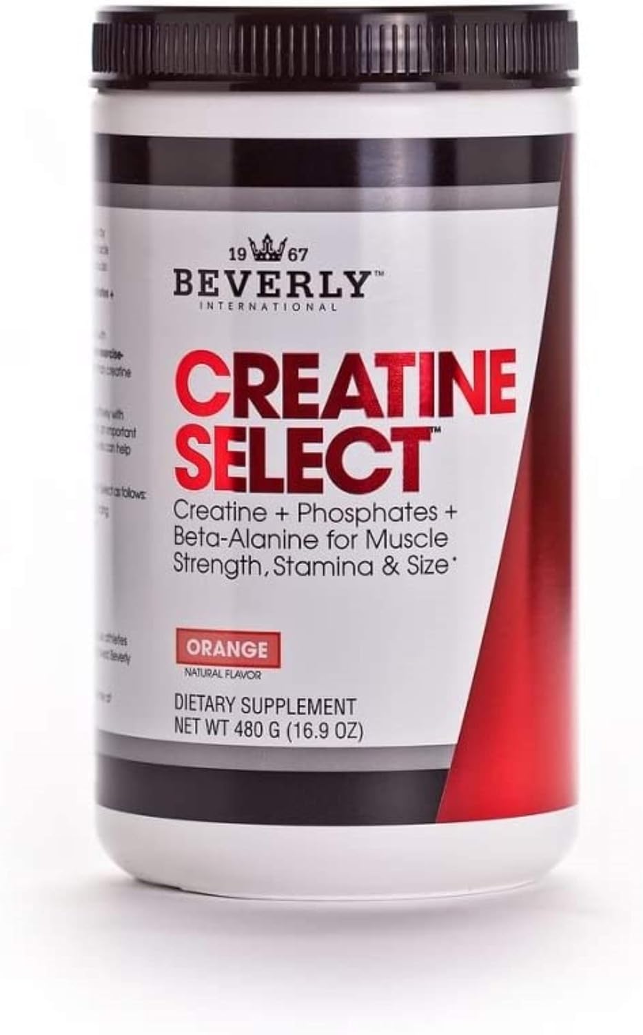 40 Servings of Beverly International Creatine Select with Phosphates - Muscle-Boosting Formula for Men and Women, Tastes Like Tang