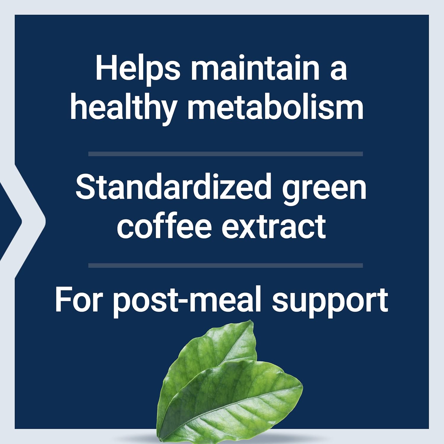 400mg Green Coffee Extract Capsules for After-Meal Metabolism Support - 90 Count, Gluten Free, Non-GMO, Vegetarian - 50% Chlorogenic Acid Standardized