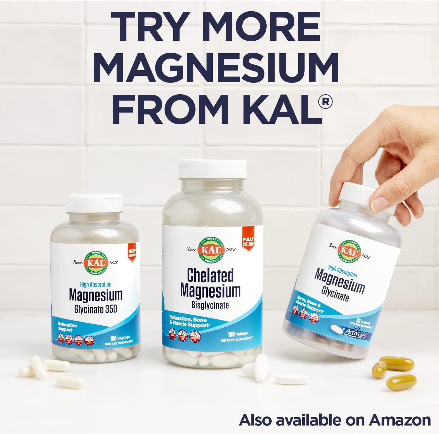 400mg Magnesium Citrate Supplement for Healthy Muscles, Nerves, and Circulation - 60 Tablets, Vegan & Gluten Free
