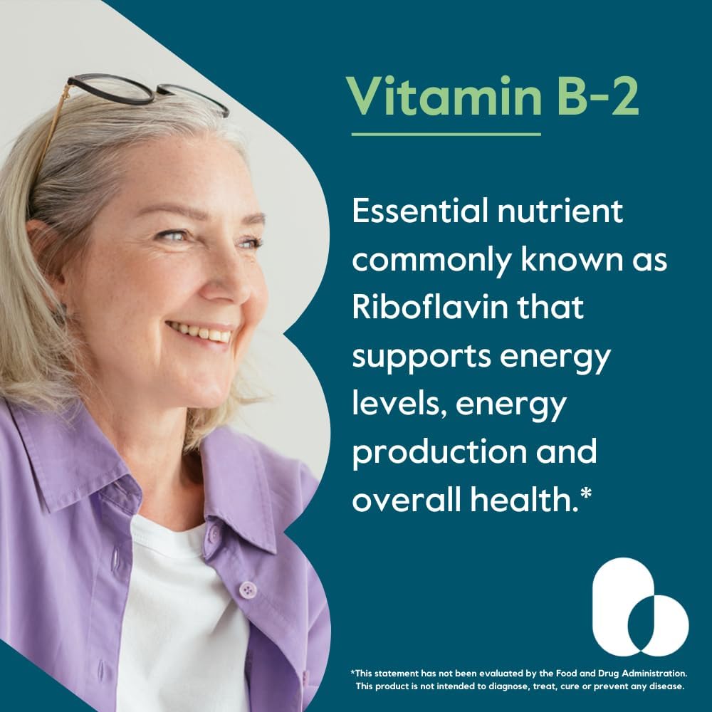 400mg Vitamin B-2 (Riboflavin) Vegetarian Capsules - 240 Count (2 Pack) - Vegan, Non GMO, Gluten Free - No Stearates - High Quality