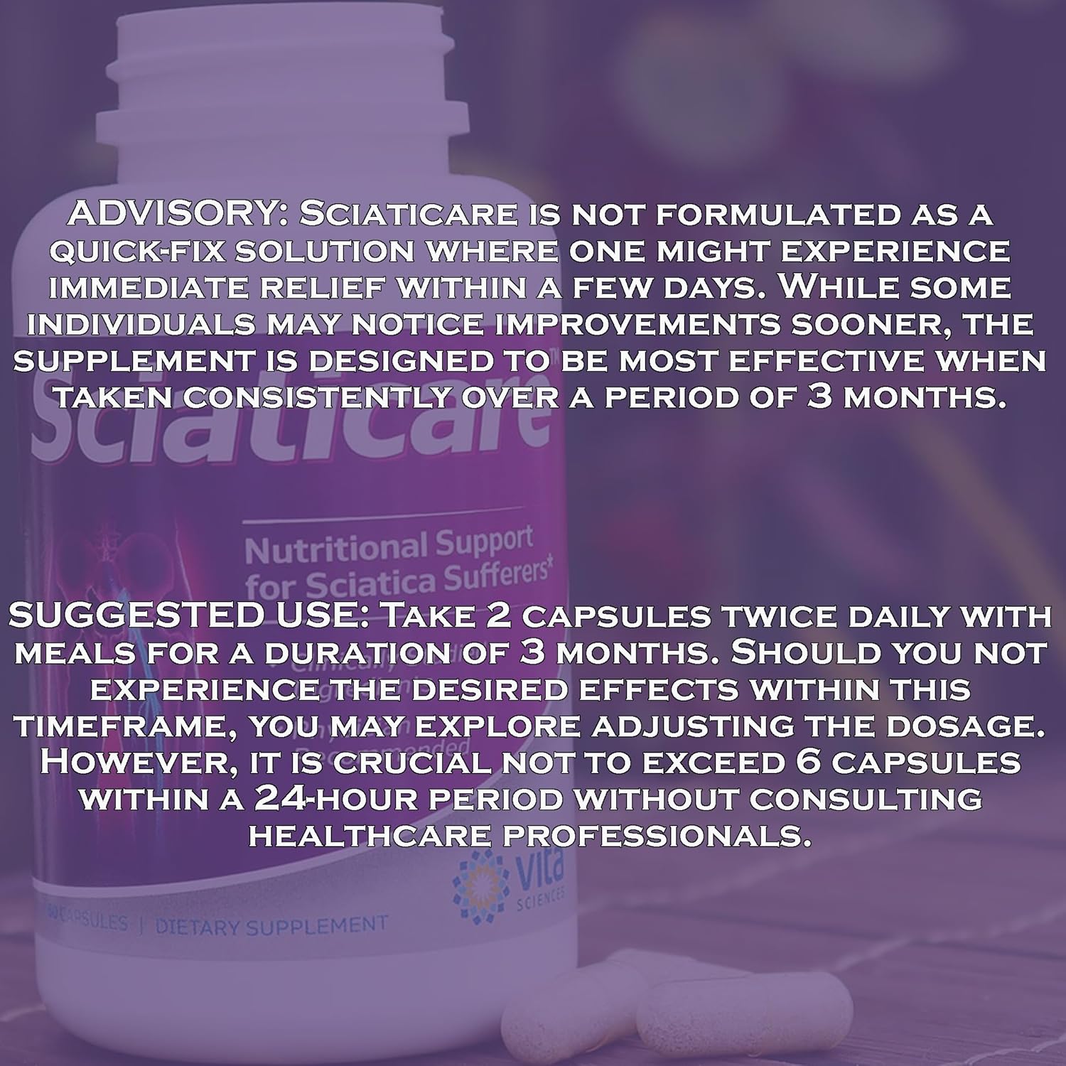 40X Strength Sciaticare Nerve Soothing Supplement with Natural R-ALA for Lower Lumbar Pain