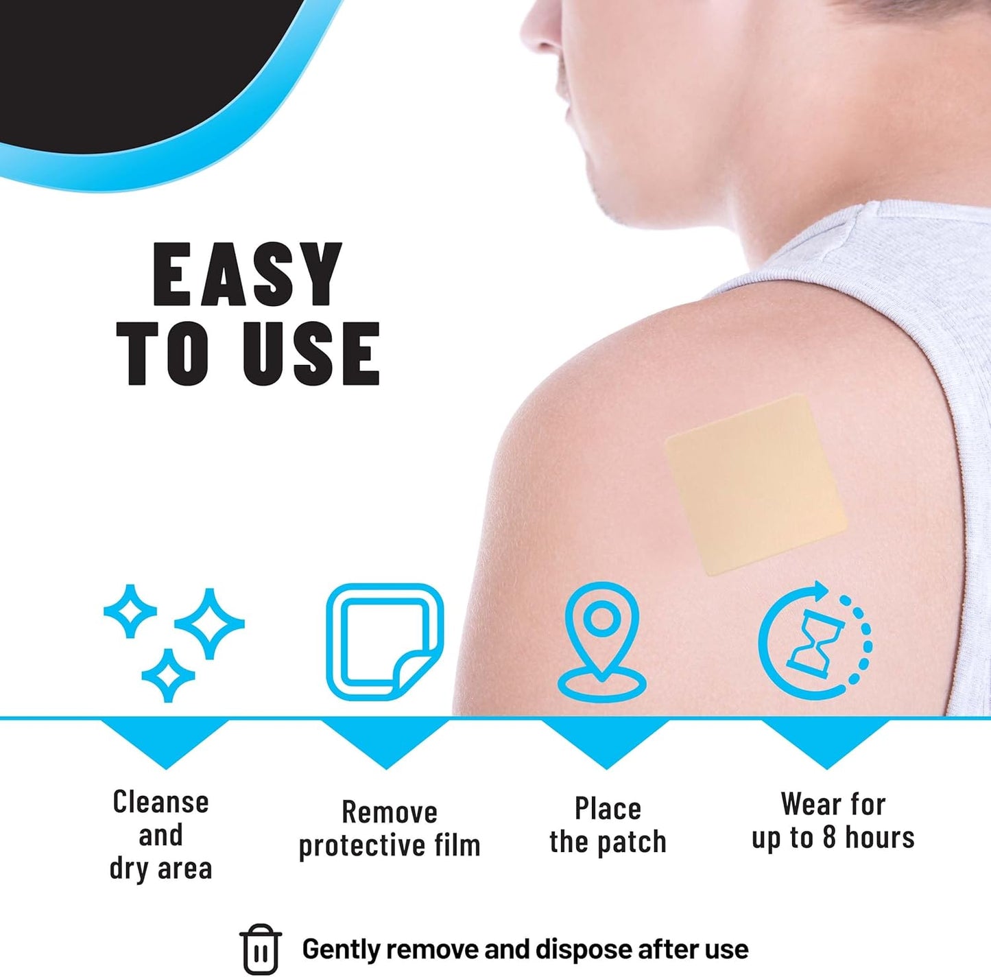 42 Tolevita After-Party Hangover Patches with Vitamin-Infused Recovery Support for Pre-Drinking - Natural Energy Boost & Hydration