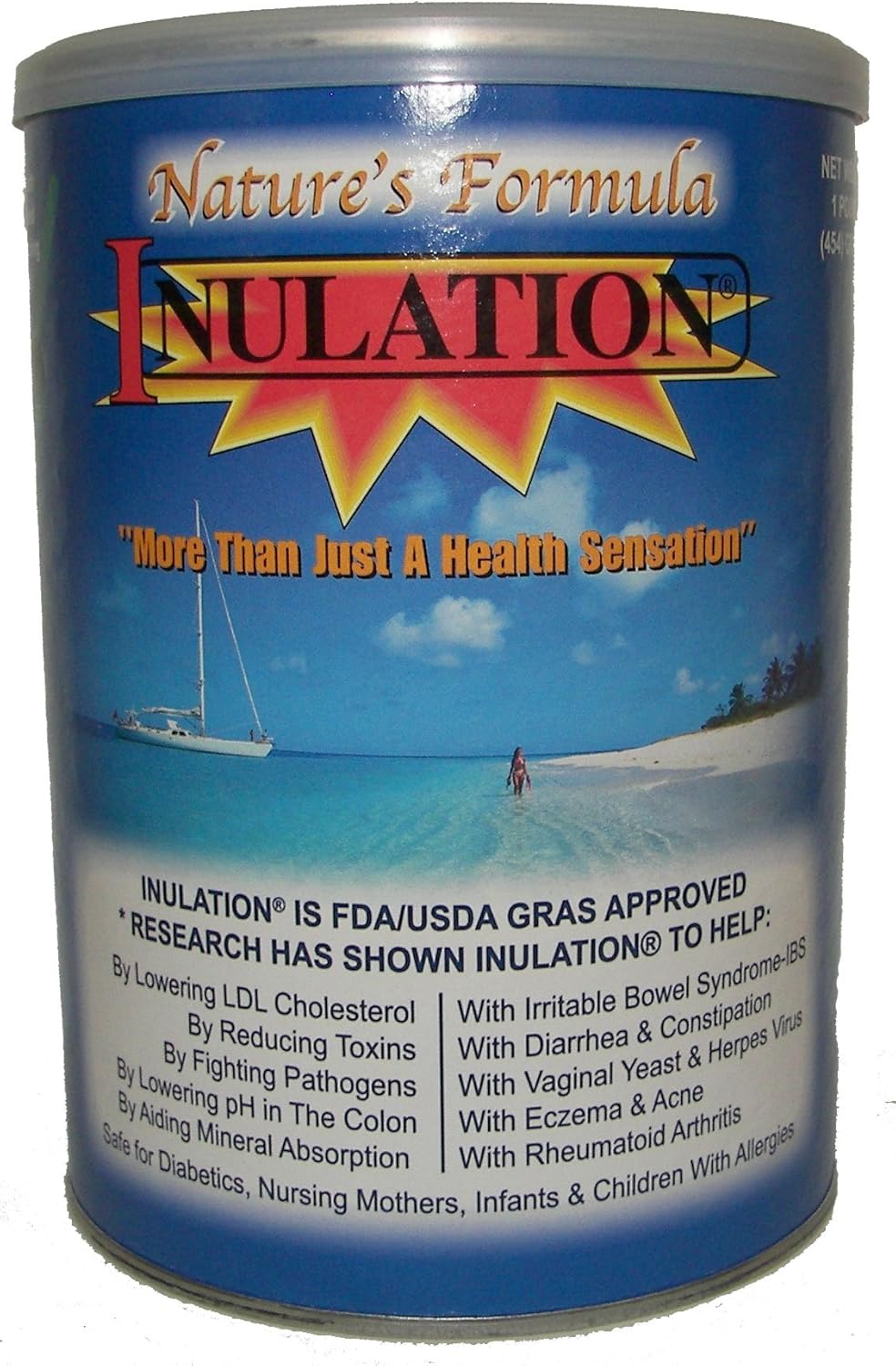 454g NWB Nature's Formula Inulin Powder for Gut Health and Digestive Support