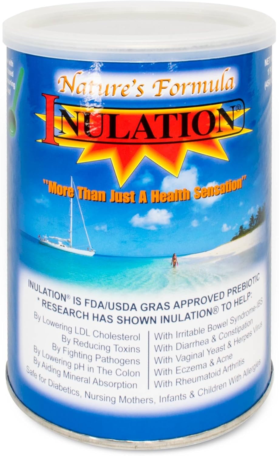 454g NWB Nature's Formula Inulin Powder for Gut Health and Digestive Support