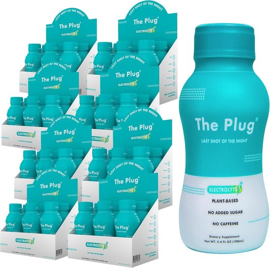 48-Pack Plant-Based Electrolyte Hydration Drink - All-Natural Detox Liquid Cleanse for Key Nutrient Support