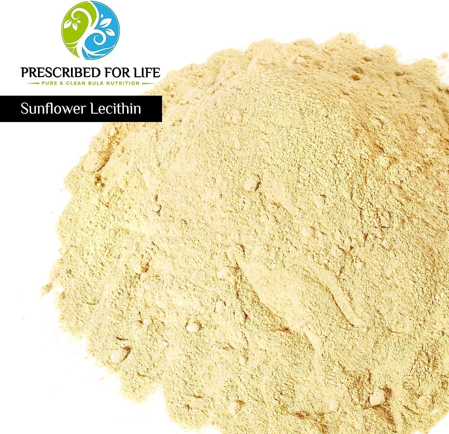 4oz Organic Sunflower Lecithin Powder - Gluten Free, Non GMO, Soy Free - Vegan Supplement Rich in Choline & Essential Fatty Acids - Kosher