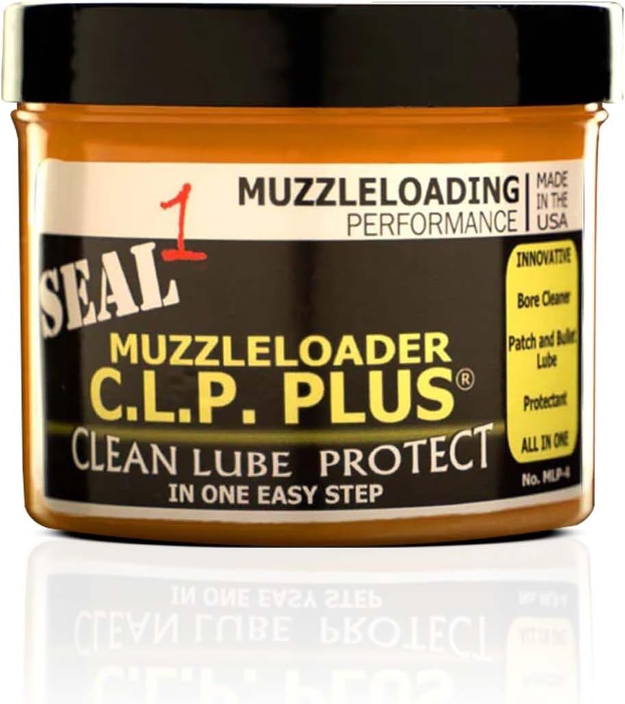 4oz Seal 1 Muzzleloader CLP Plus - Firearm Cleaning Oil, Lubricant, Protectant & Bore Cleaner - Bio-Based Paste, Supplies