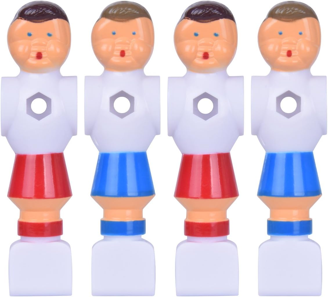 4Pcs Rod Foosball Soccer Table Football Men Player Replacement Parts in Red and Blue Color