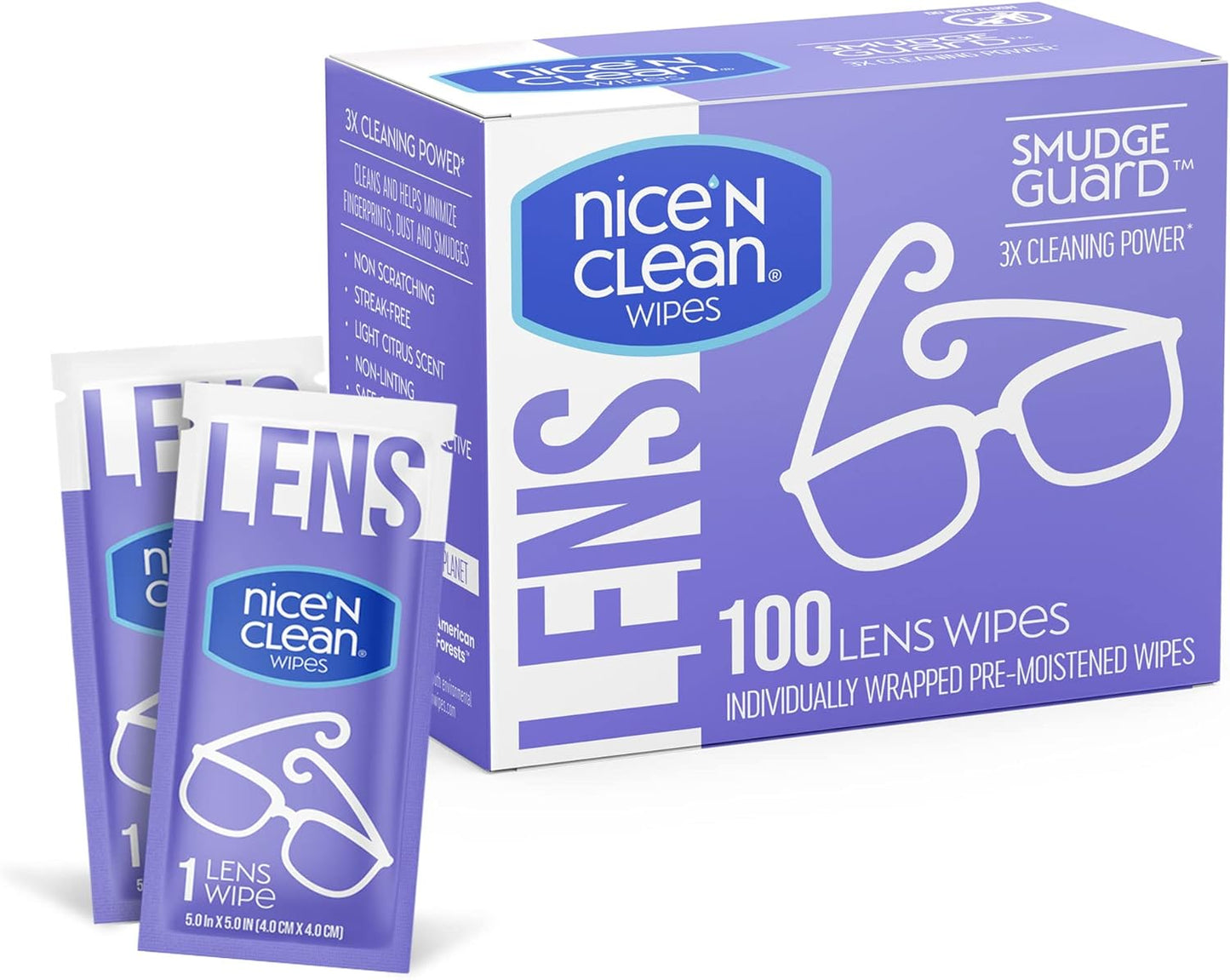 5 Count Atkins Chocolate Caramel Mousse Bars + 100 Count Nice 'n Clean SmudgeGuard Lens Wipes