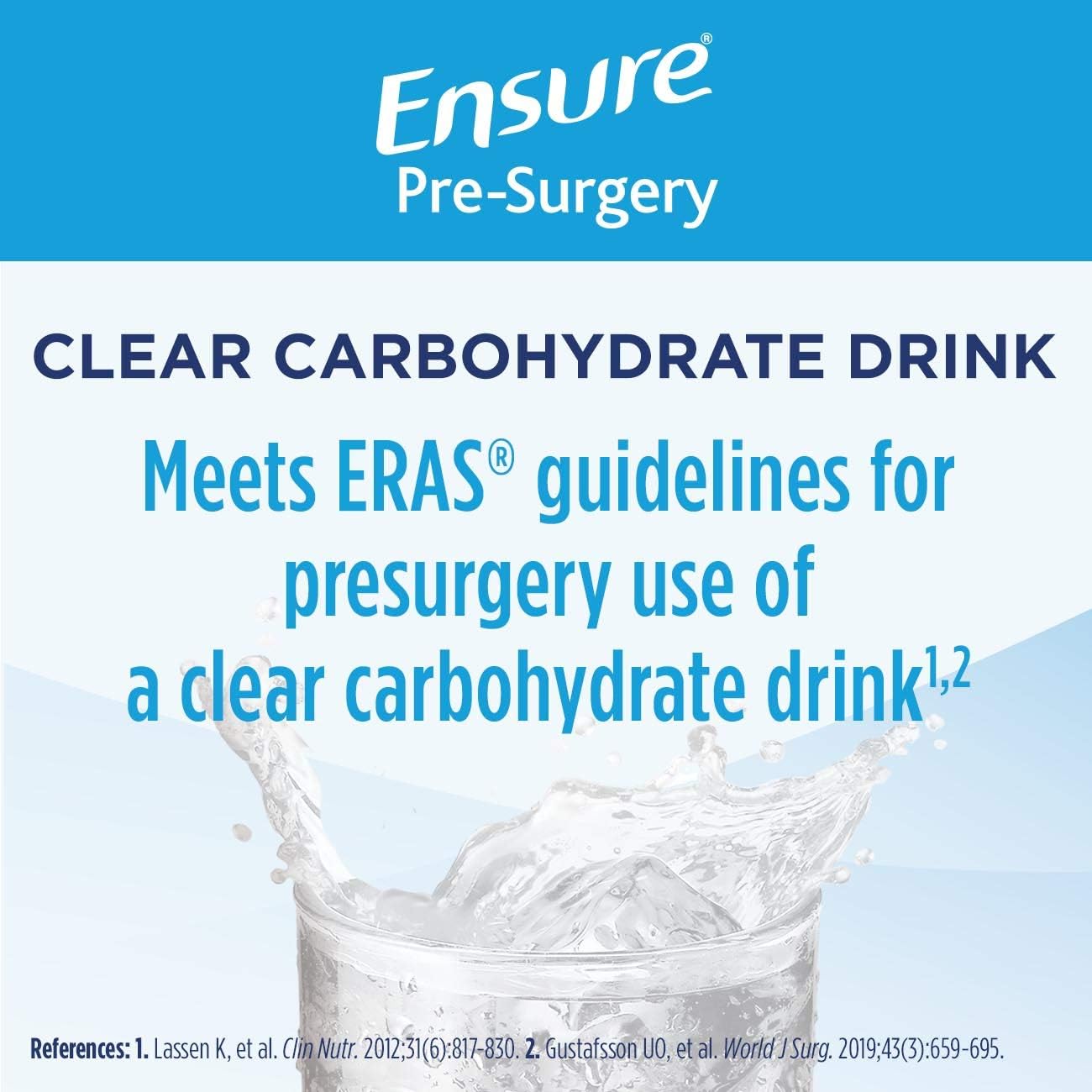 5-Day Ensure Surgery Perioperative Bundle: Includes 3 Pre-Surgery Clear Carbohydrate Drinks & 20 Immunonutrition Shakes