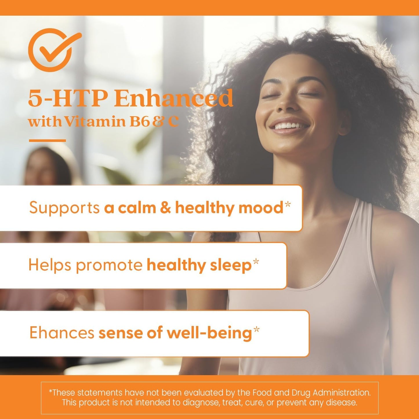 5-HTP Enhanced with Vitamins B6 & C for Mental & Emotional Well-Being - 120 Vegan Capsules by Doctor's BEST
