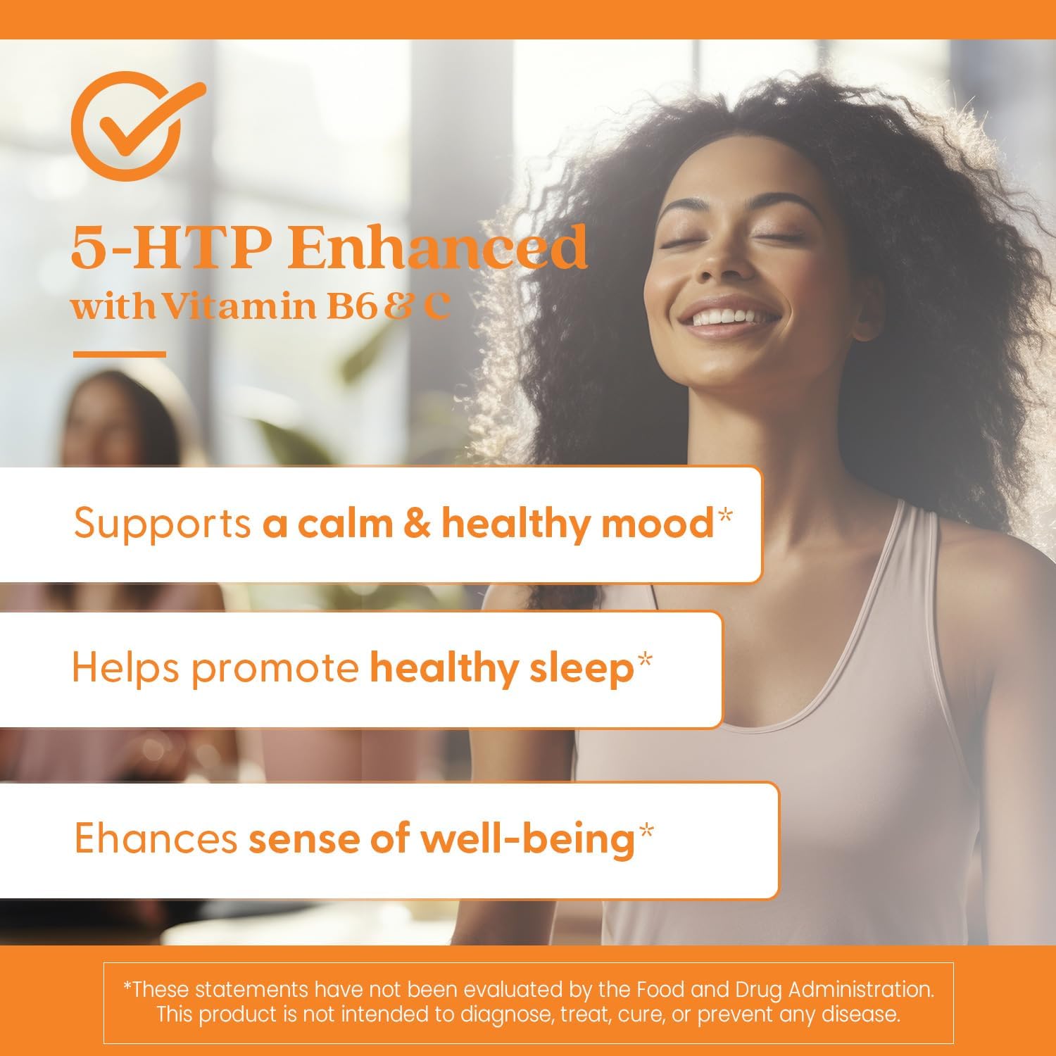 5-HTP Enhanced with Vitamins B6 & C for Mental & Emotional Well-Being - 120 Vegan Capsules by Doctor's BEST