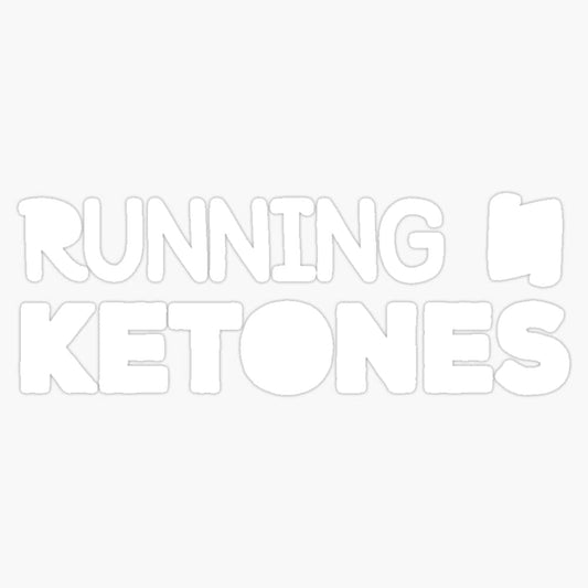 5" Keto Diet Gym Workout Magnet Vinyl Sticker - American Made Magnet Running on Ketones