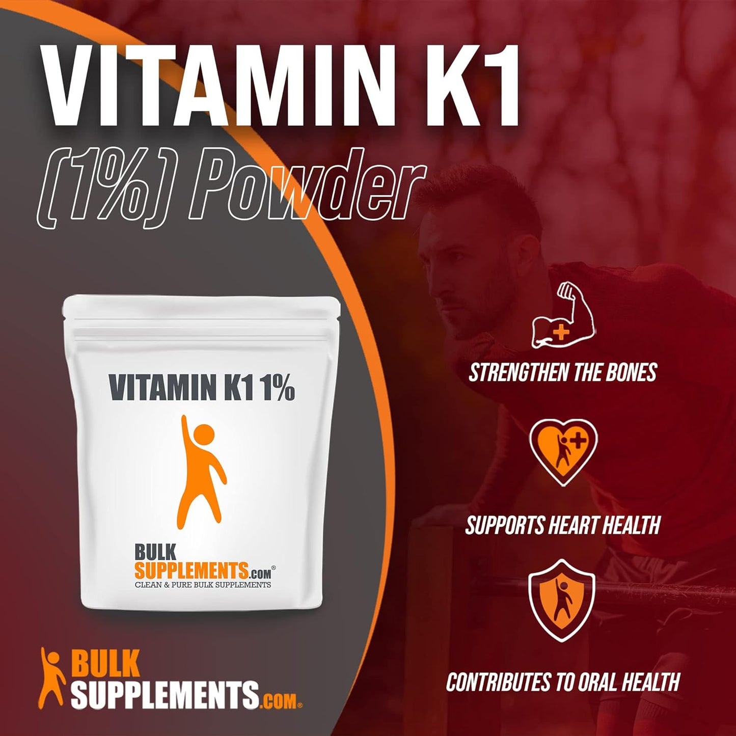 5 kg - 11 lbs Vitamin K1 (1%) Powder - BulkSupplements.com