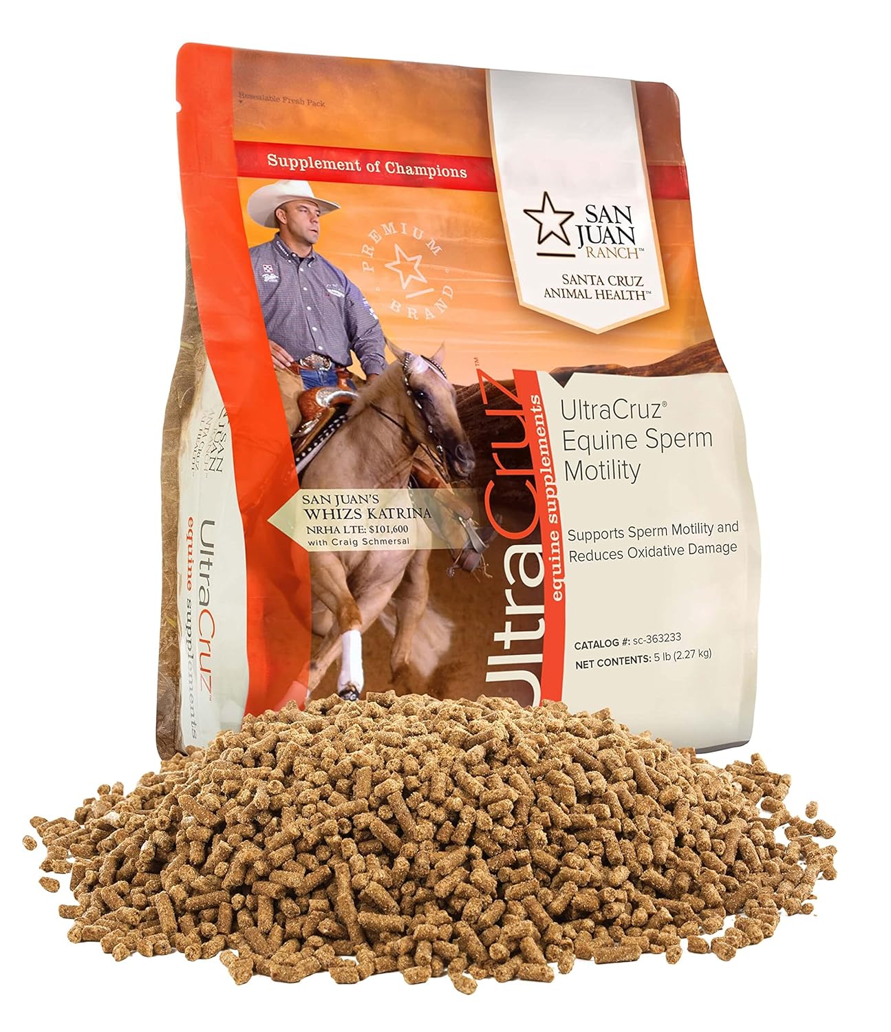 5 lb Pellet UltraCruz Equine Sperm Motility Enhancer for Horses