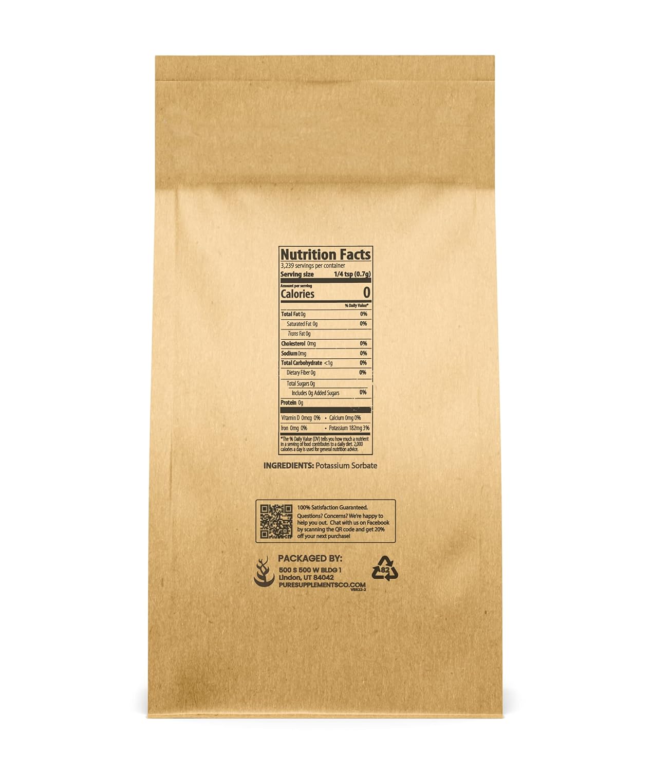 5 lb Potassium Sorbate: Food Grade Additive & Preservative for Homebrewing & Winemaking with Pure Original Ingredients