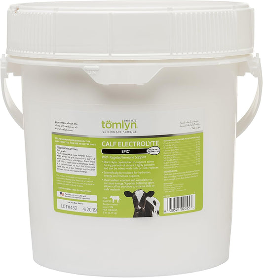 5 lb Tomlyn Epic Calf Electrolyte Supplement for Optimal Hydration and Health