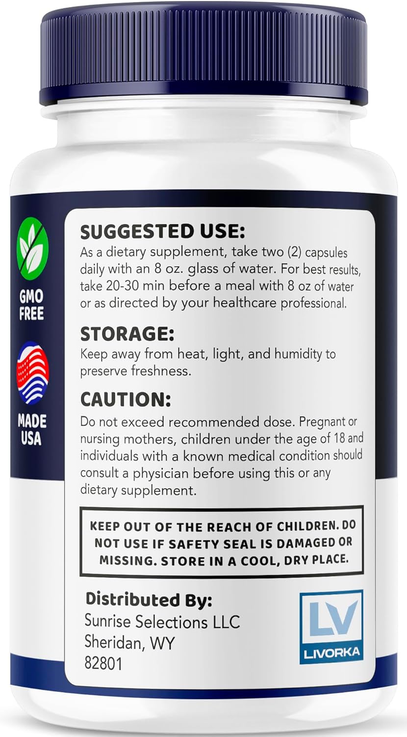 5-Pack LIVORKA Memoforce Brain Supplement Capsules - 300 Capsules for 5 Months, Reviews, Pills, Memory Support