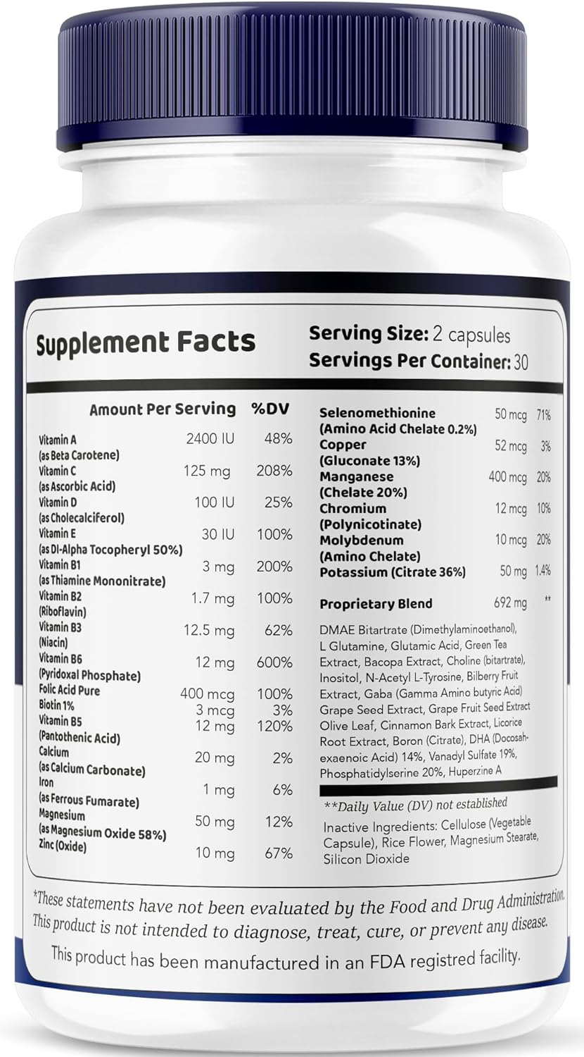 5-Pack LIVORKA Memoforce Brain Supplement Capsules - 300 Capsules for 5 Months, Reviews, Pills, Memory Support