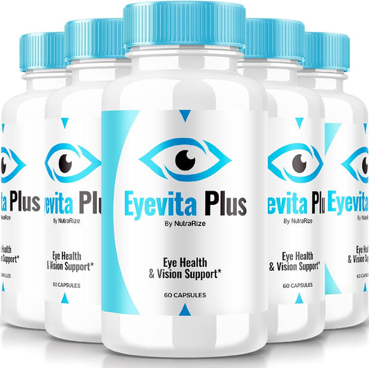 5 Pack NutraRize Eyevita Plus - Advanced Eye Nutrition for Eye Health Support (300 Capsules)