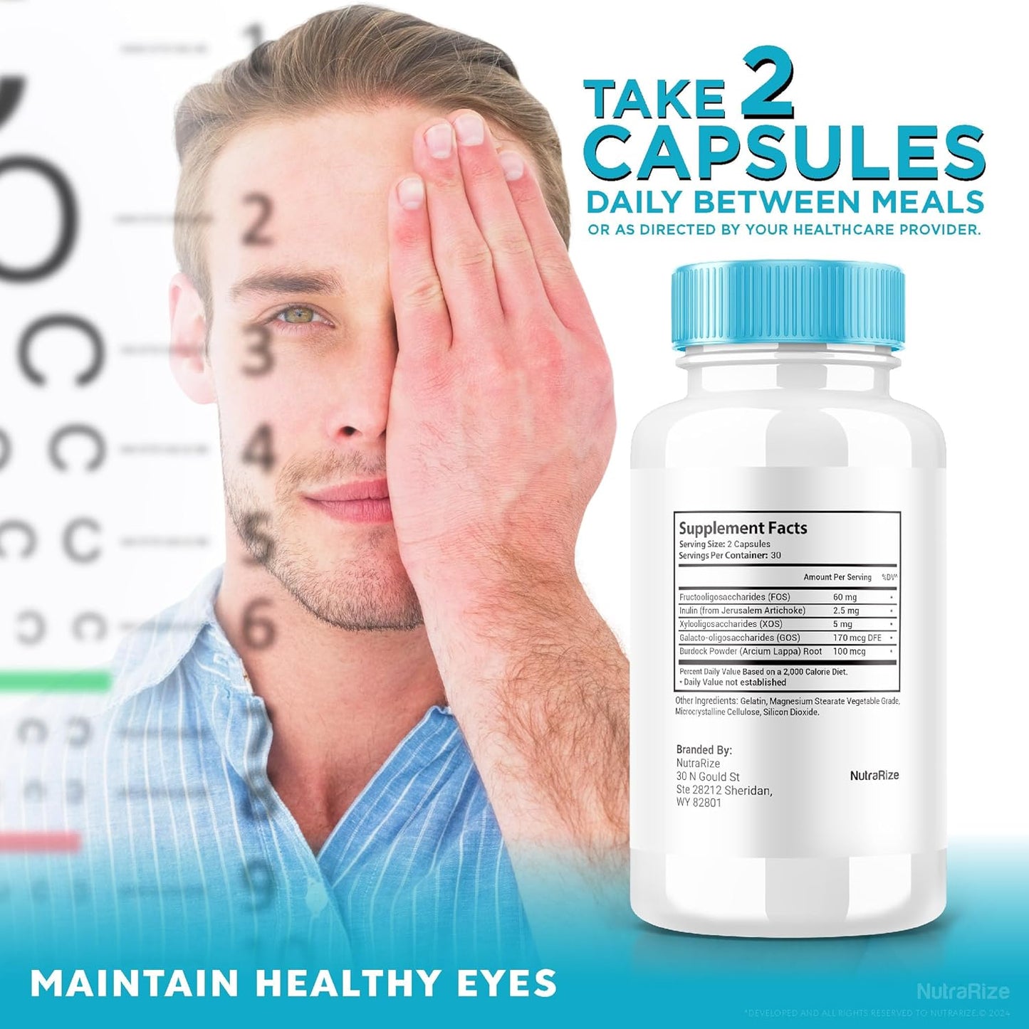 5 Pack NutraRize Eyevita Plus - Advanced Eye Nutrition for Eye Health Support (300 Capsules)