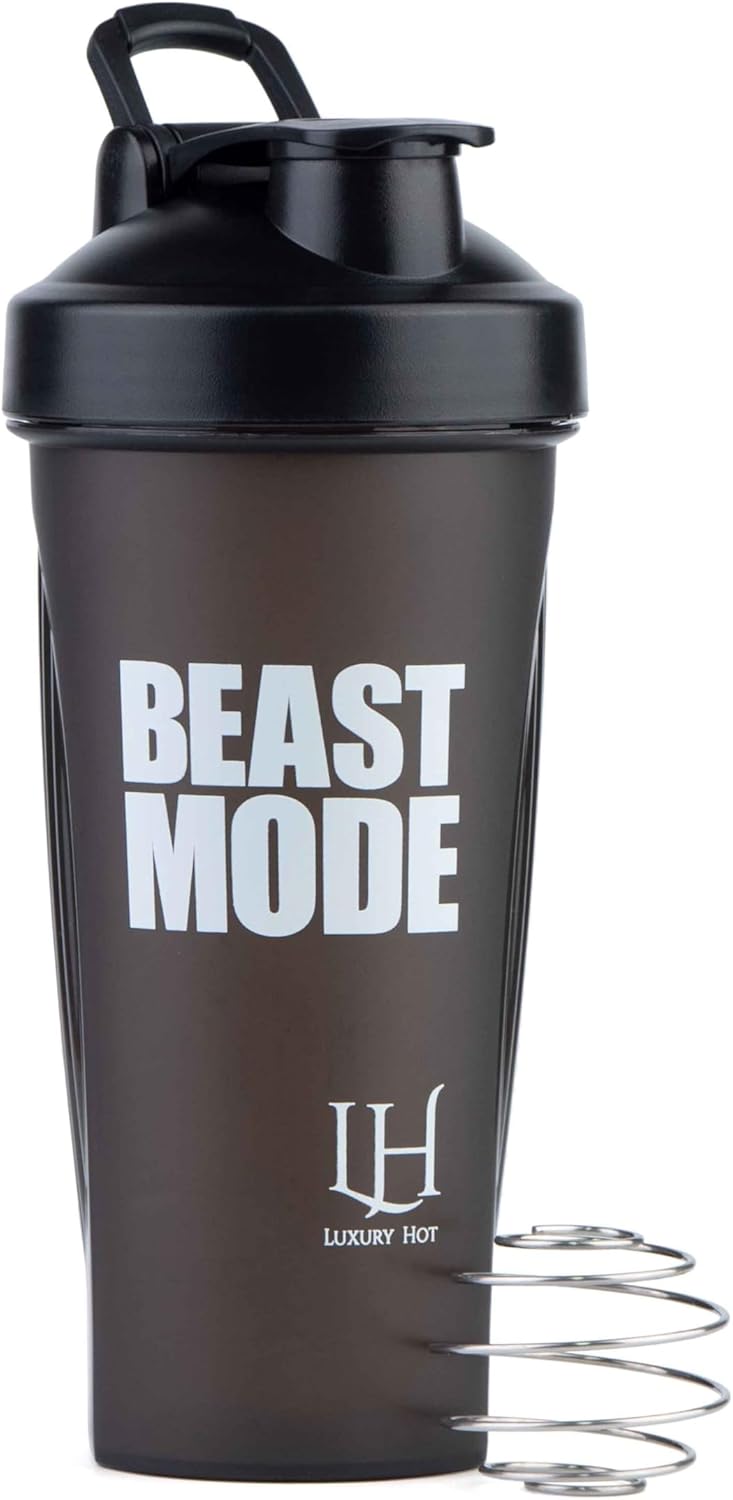5 Pack of 28 oz Leak Proof Luxury Hot Shaker Bottles for Protein Shakes | Ideal Shaker Bottle Set for Pre & Post Workout with Handle