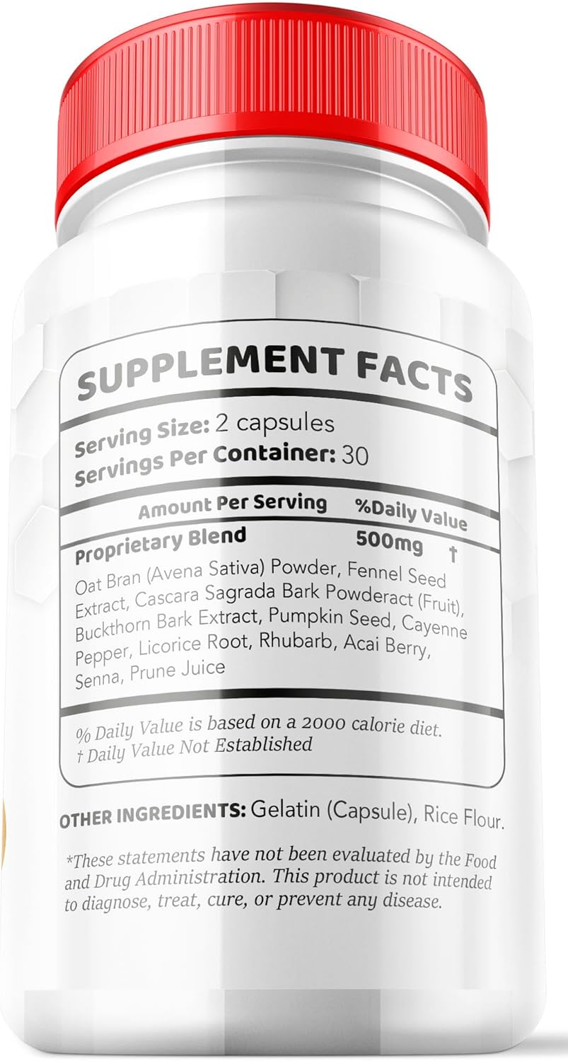 5 Pack of LIVORKA Carbofix Pills - 60 Pills per Bottle for 30 Day Supply