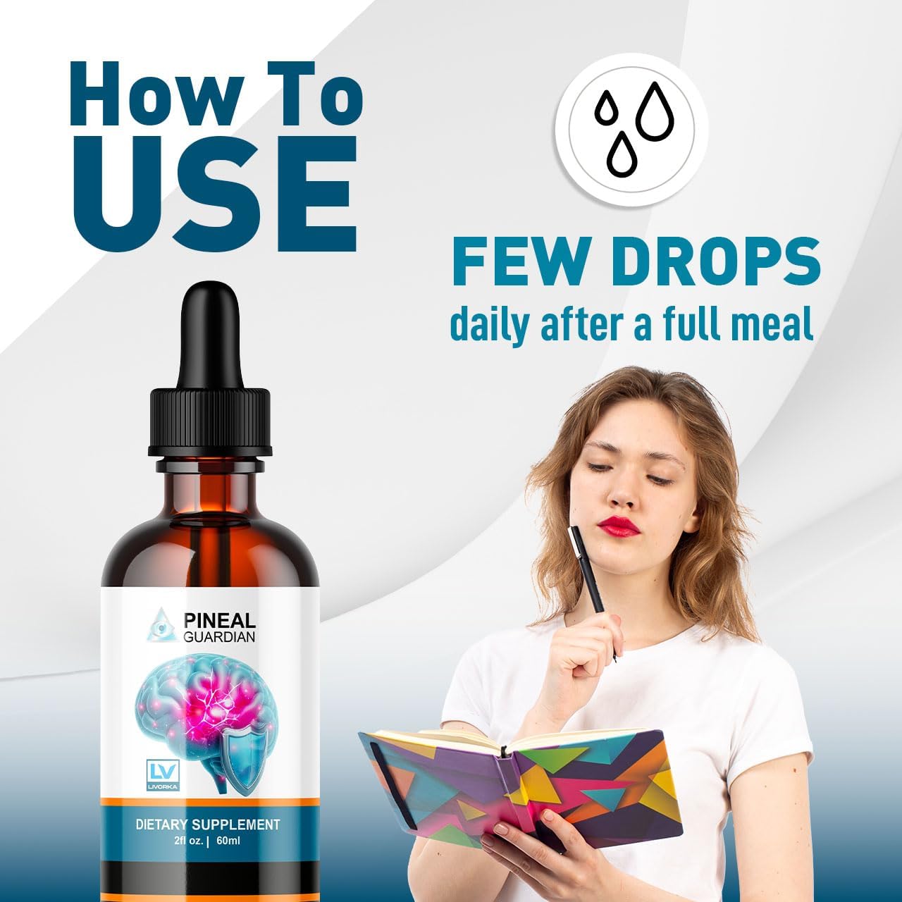 5 Pack Pineal Guardian Liquid Drops - Advanced Formula for Memory Support (150 Days Supply)