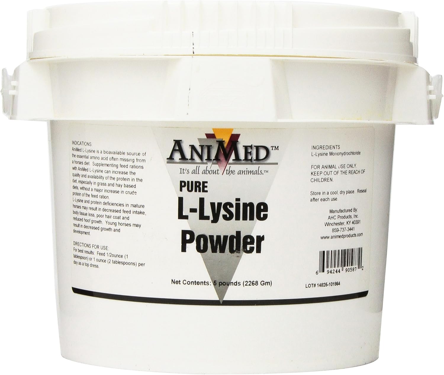 5-Pound AniMed L-Lysine Supplement for Horses - Boosts Immune System and Overall Health