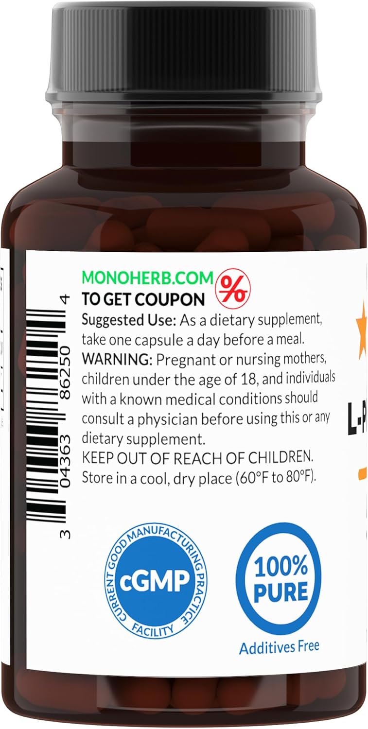 500 mg L-Phenylalanine Veg Capsules - 90 Count by MONOHERB