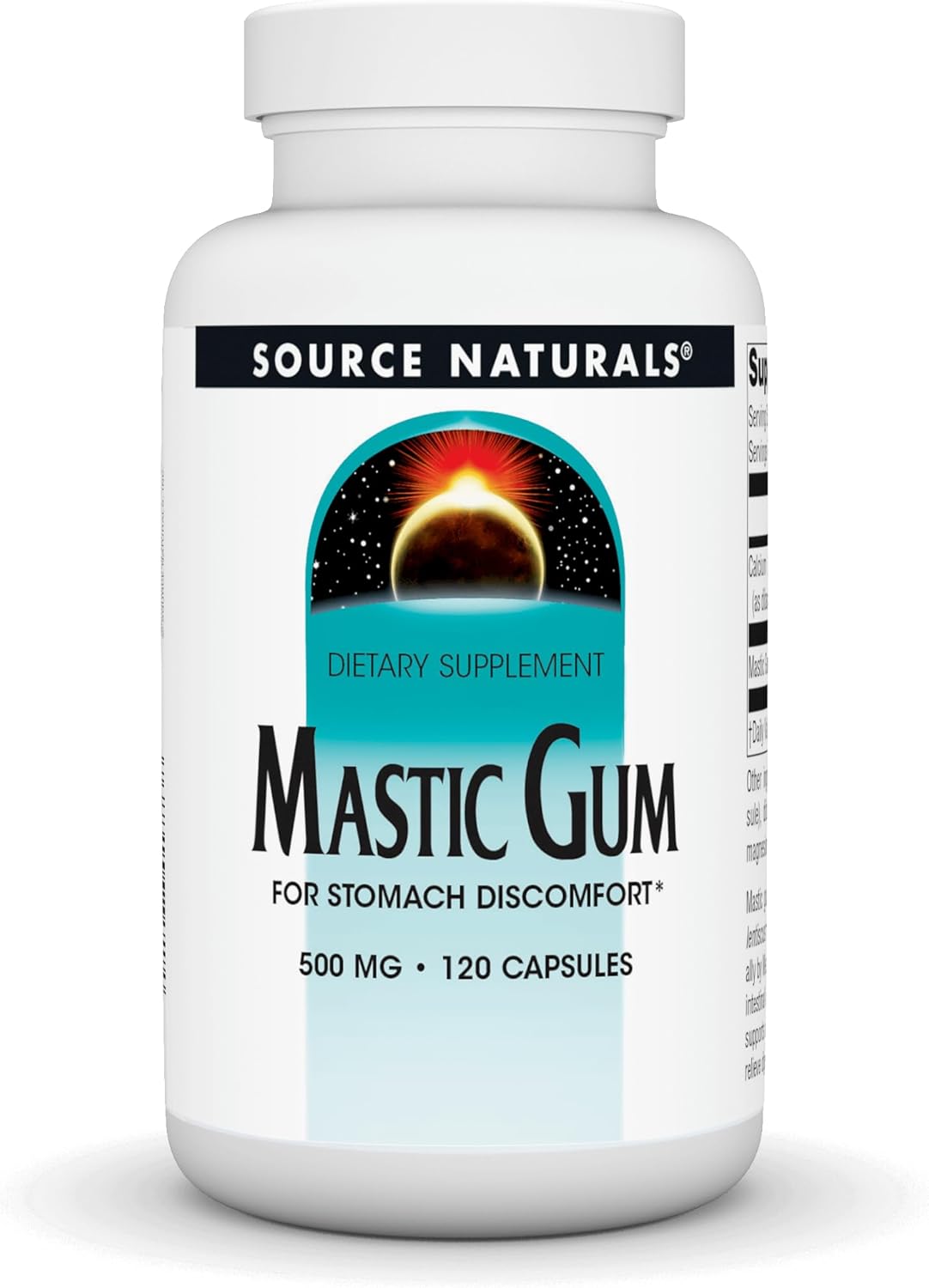 500 mg Mastic Gum Tablets for Stomach Discomfort - 120 Count by Source Naturals