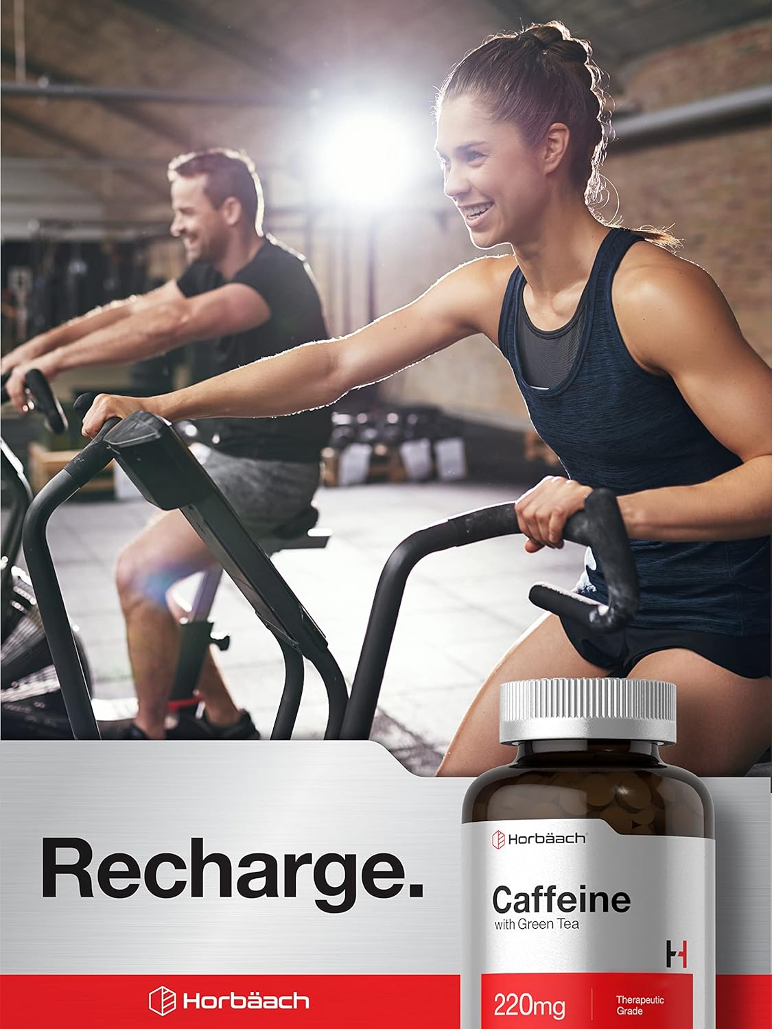 500 Vegetarian Caffeine Pills with Green Tea - 200mg, Non-GMO & Gluten Free