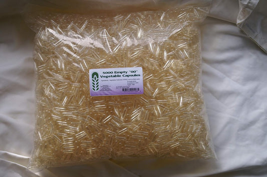 5000 Count '00' Size Empty Vegetable Capsules - Wholesale Bulk Vegan & Vegetarian Capsule Connection