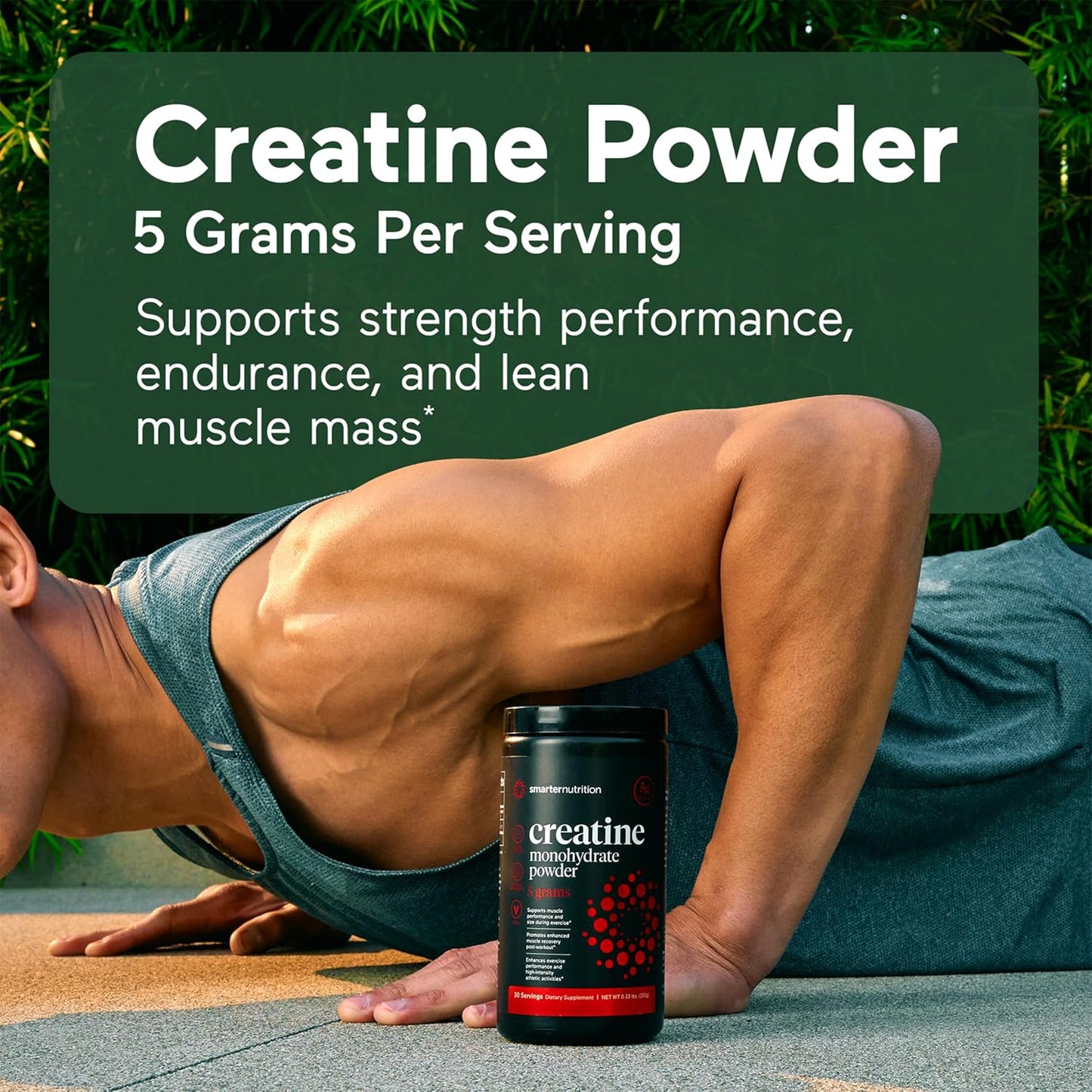 5000mg Creatine Monohydrate Powder - 500g for Muscle Mass & Hydration - Keto Friendly & Gluten-Free - 100 Servings