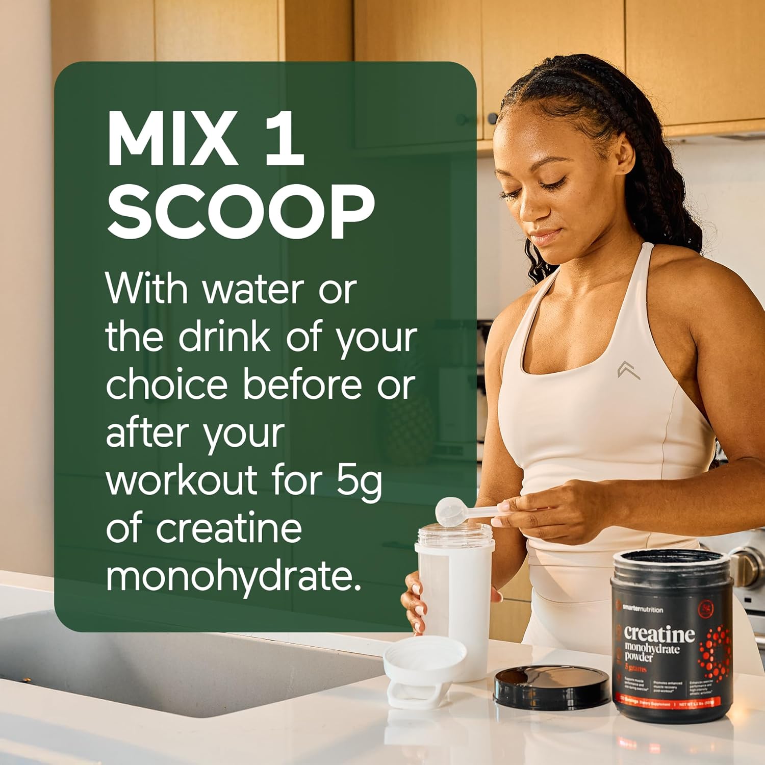 5000mg Creatine Monohydrate Powder - 500g for Muscle Mass & Hydration - Keto Friendly & Gluten-Free - 100 Servings