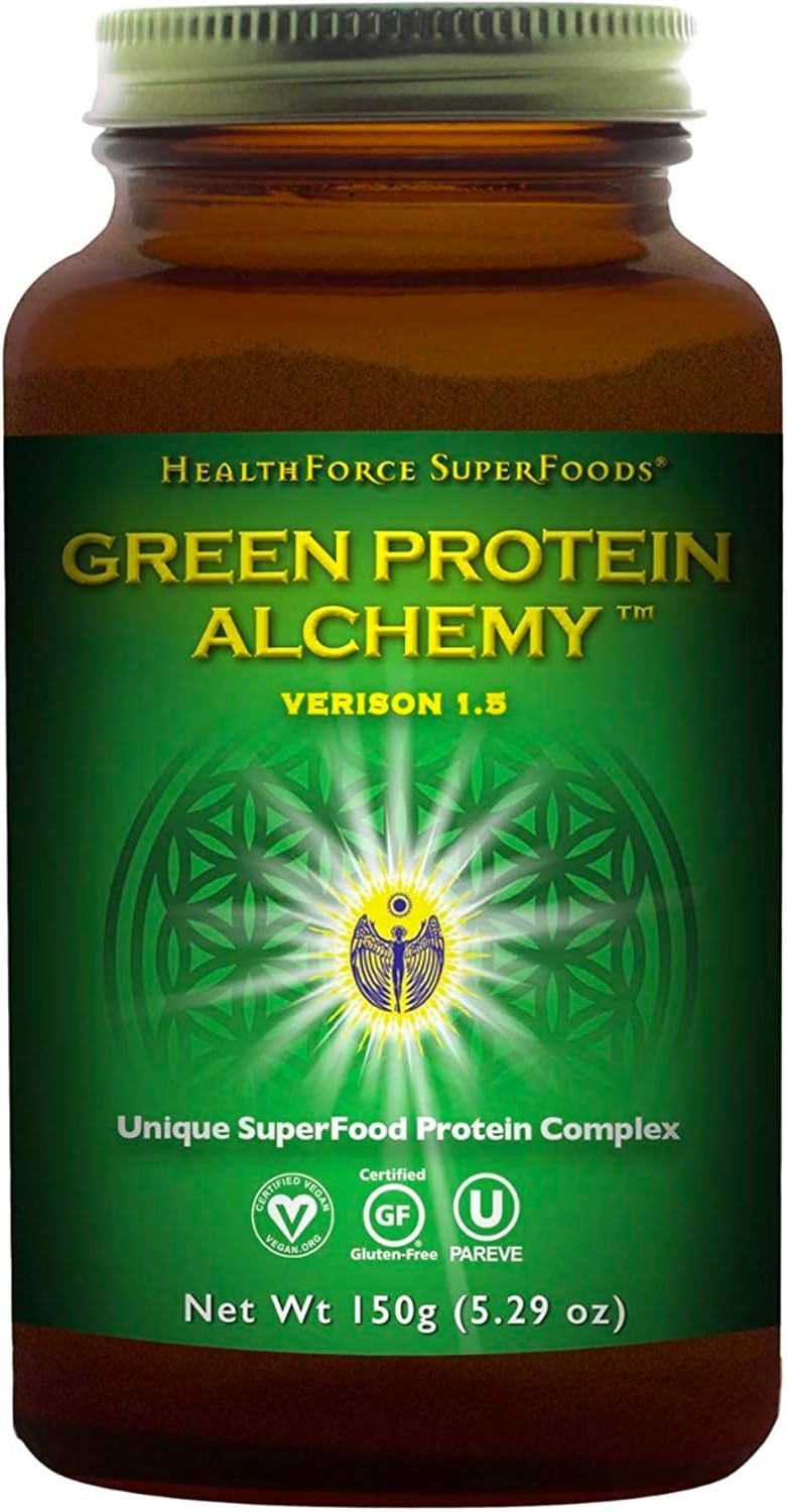 500g HealthForce Superfoods Green Protein Alchemy Powder - Organic Superfood Blend for Health