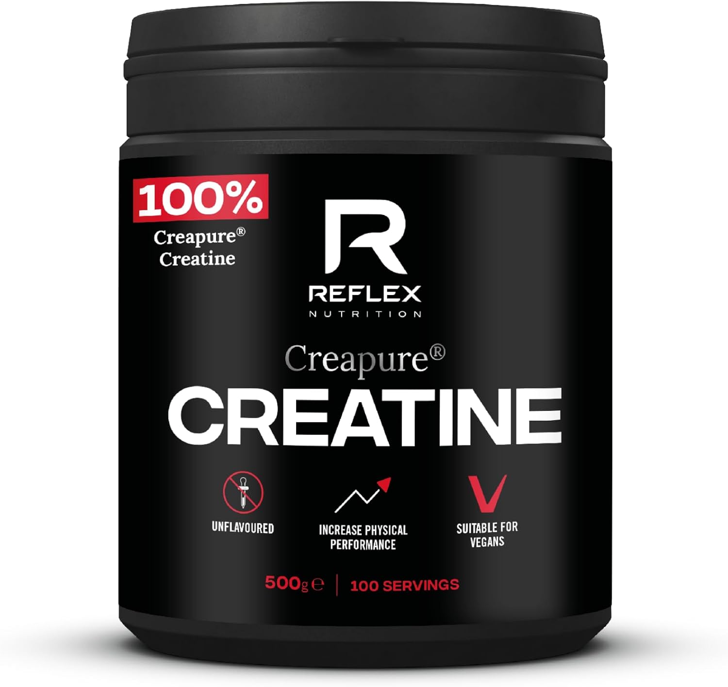 500g Reflex Creapure Creatine Powder by Reflex Nutrition