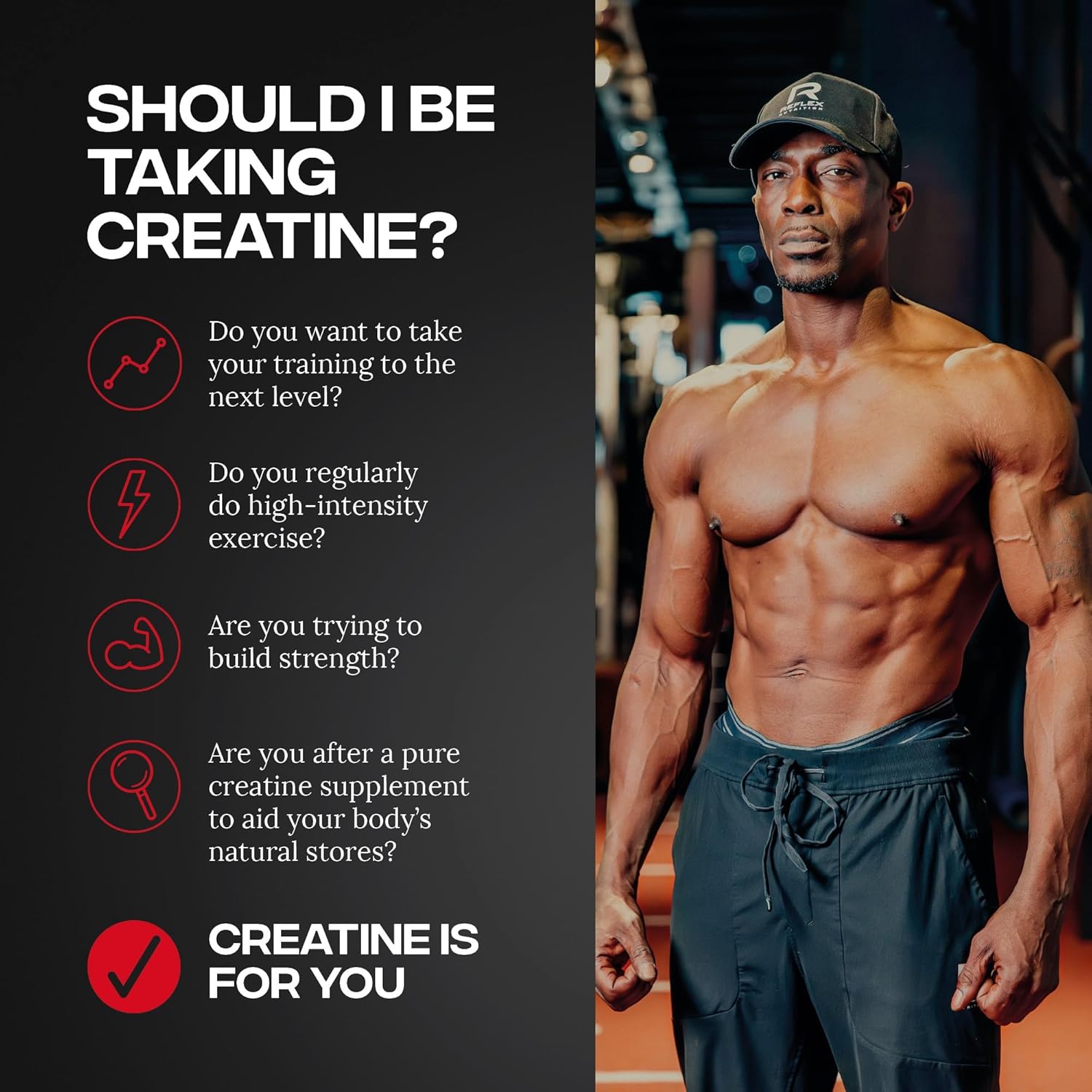 500g Reflex Creapure Creatine Powder by Reflex Nutrition
