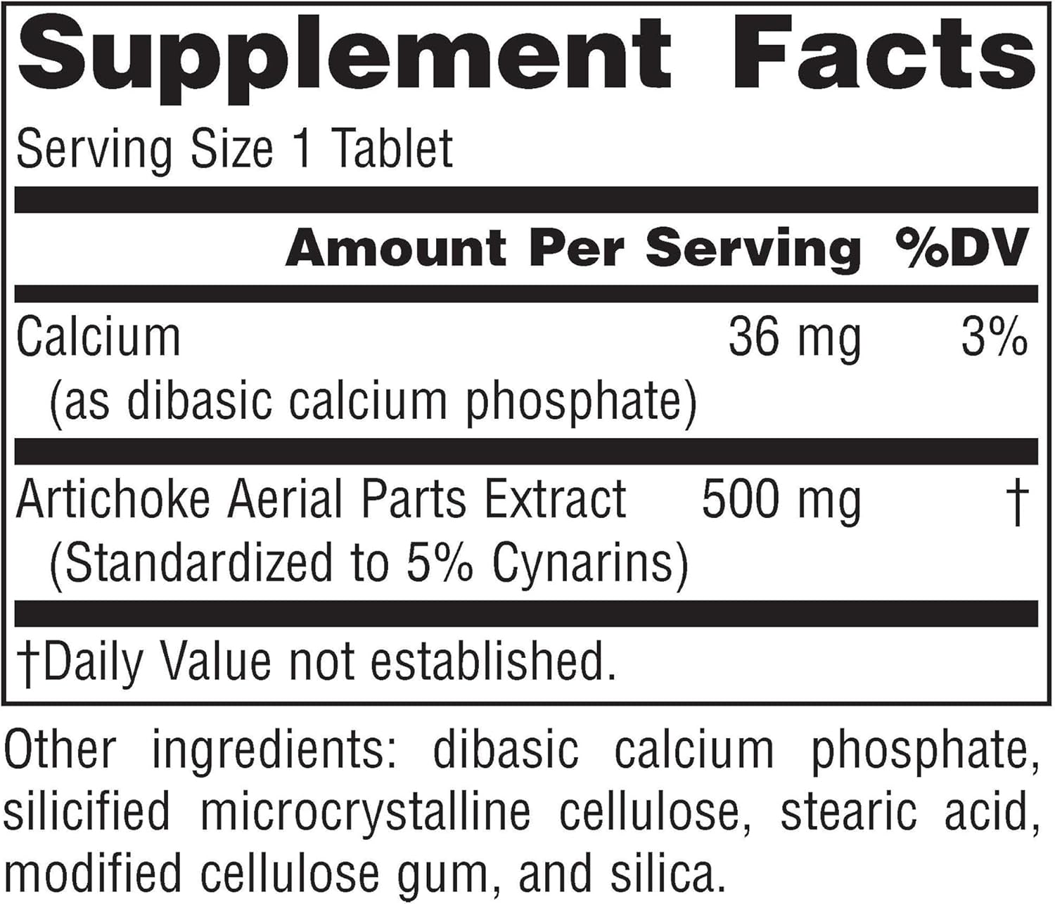 500mg Artichoke Extract Tablets - 90 Count by Source Naturals
