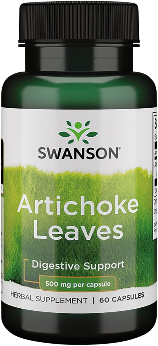 500mg Artichoke Leaf Extract Capsules - 60 Count by Swanson