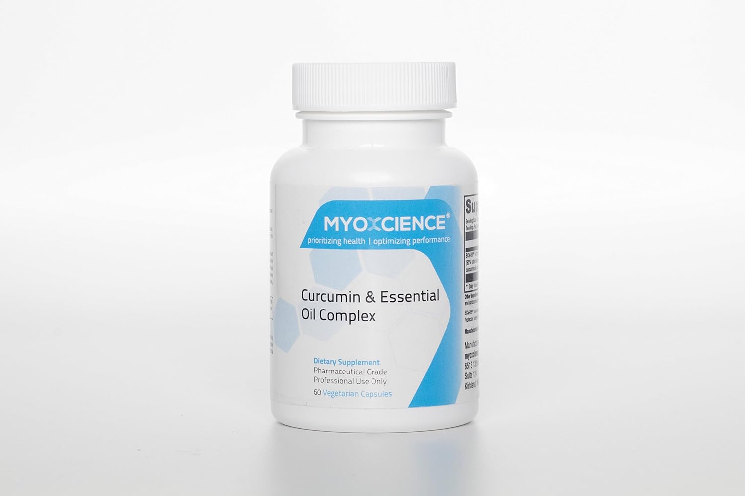 500mg BCM-95 Curcumin & Essential Oil Complex | Curcuminoids & Volatile Oil Blend by MYOXCIENCE