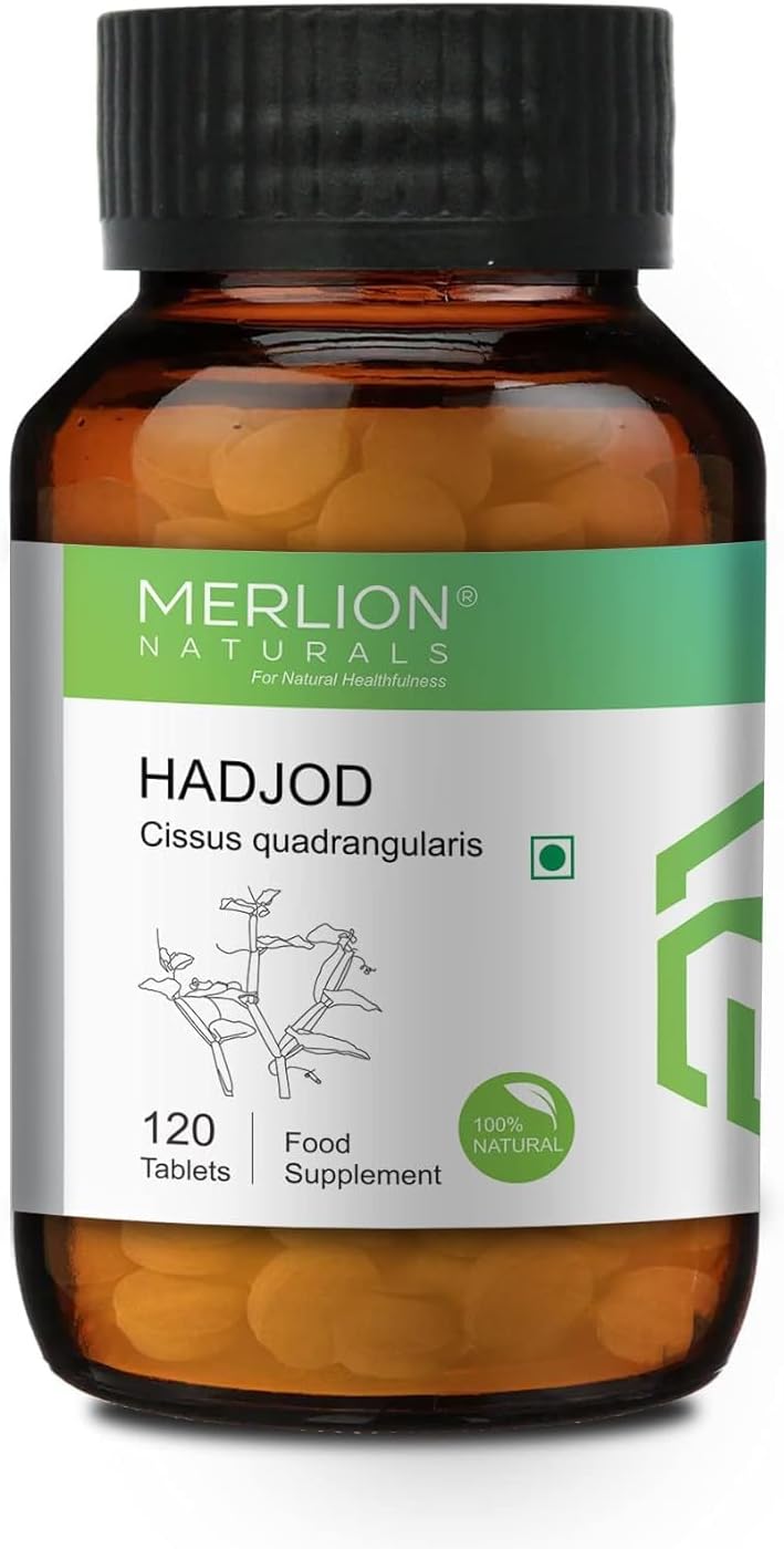 500mg Cissus Quadrangularis Tablets - Pack of 120 - Natural Hadjod Supplement