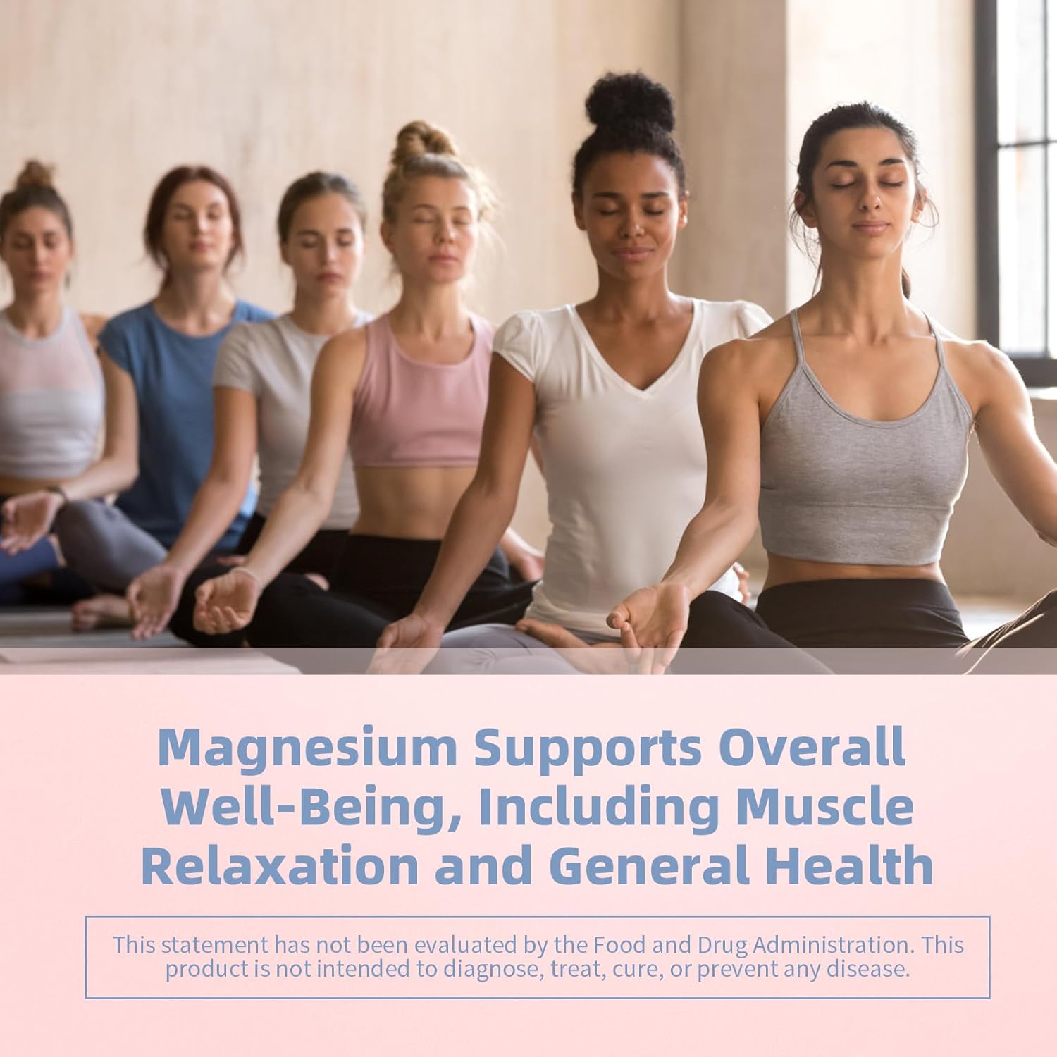 500mg Lukaree Magnesium Complex Supplement - Chelated Magnesium Glycinate, Malate, Taurate, Citrate & Herbal Extracts - 90 Vegan Capsules for Wellness