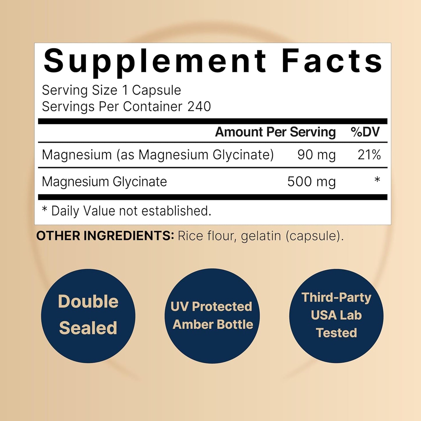 500mg Magnesium Glycinate Capsules & Liver Cleanse Detox Supplement Bundle - Chelated Mineral Complex with Milk Thistle 500mg for Purification
