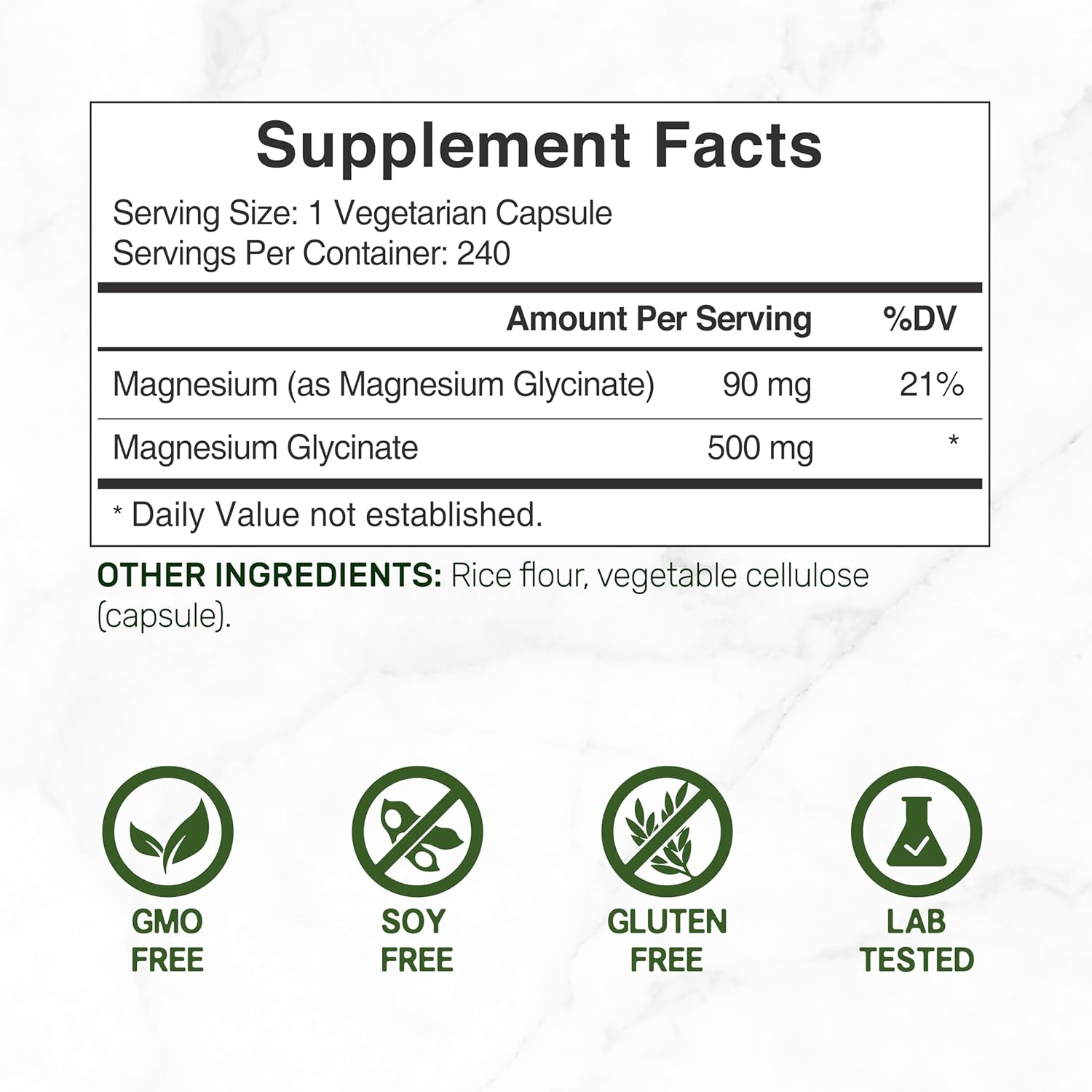 500mg Magnesium Glycinate Capsules with Vitamin D3 and K2 Bundle - Chelated Mineral for Easy Absorption - Essential Sunshine Vitamins