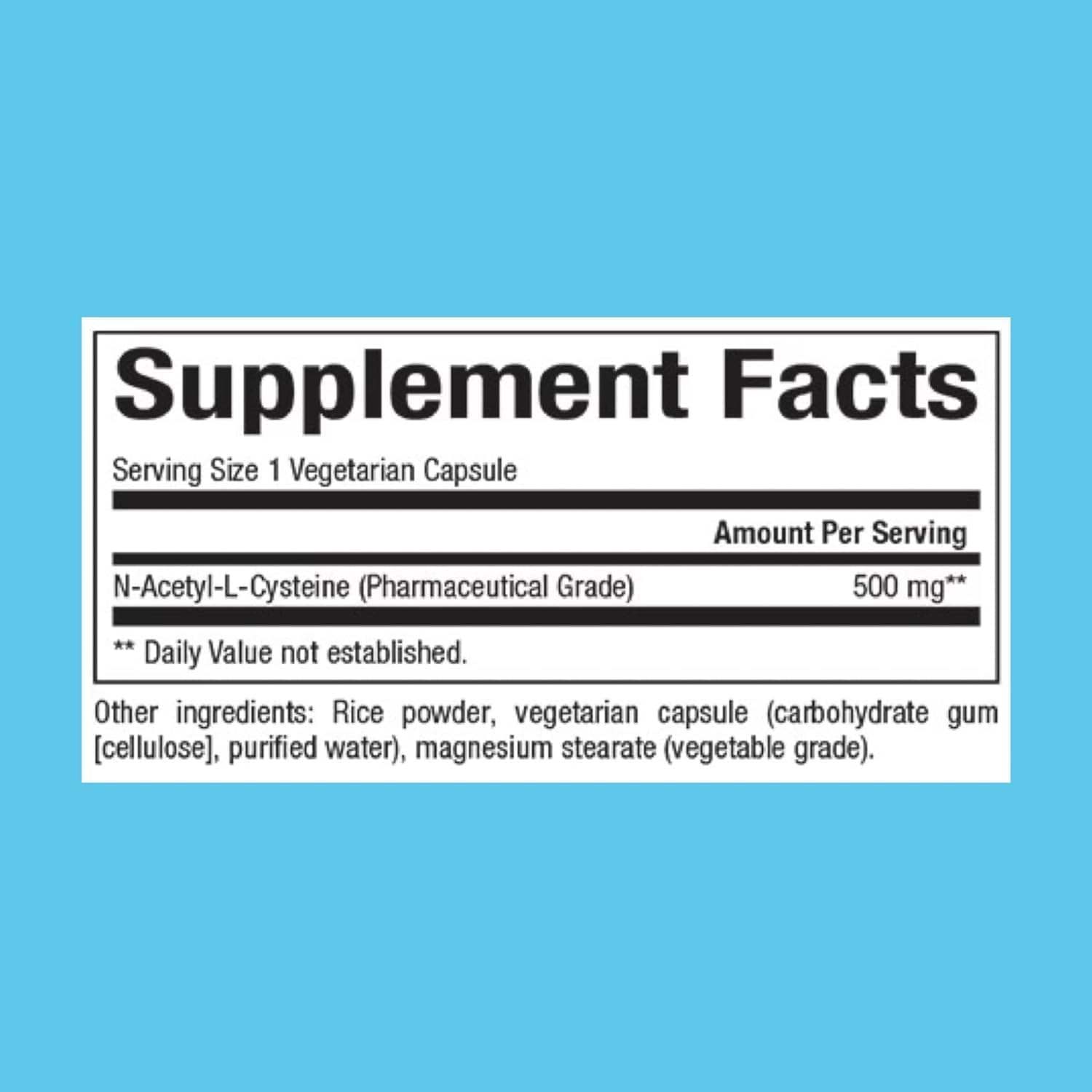 500mg Natural Factors N-Acetyl-L-Cysteine Capsules - Antioxidant Support for Respiratory & Immune Systems - 90 Count
