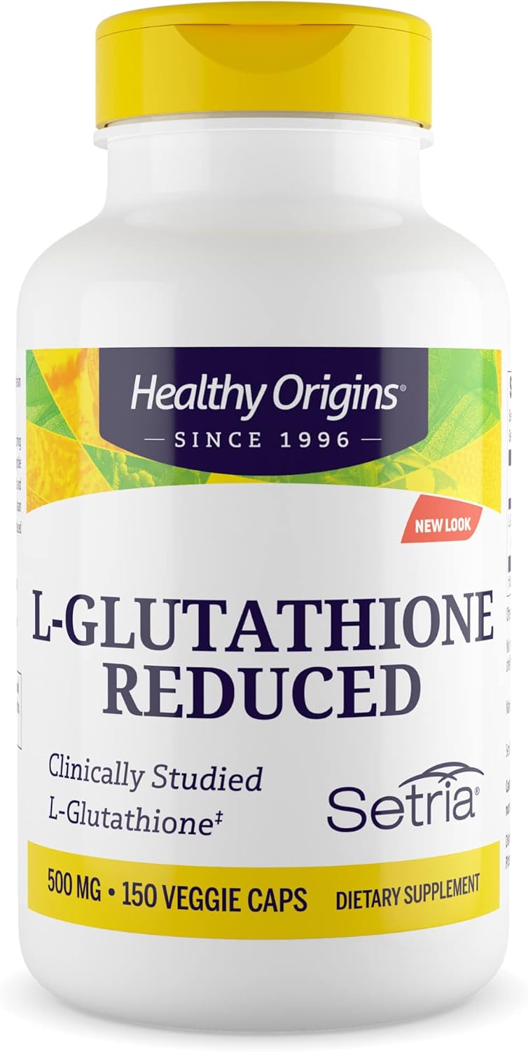 500mg Setria L-Glutathione - Immune & Antioxidant Support - Collagen Booster - 150 Veg Capsules - Gluten-Free
