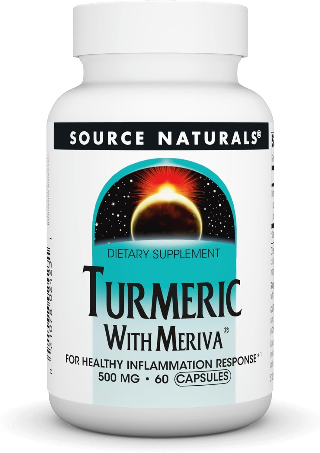 500mg Source Naturals Turmeric with Meriva Capsules for Inflammation Support - 60 Count