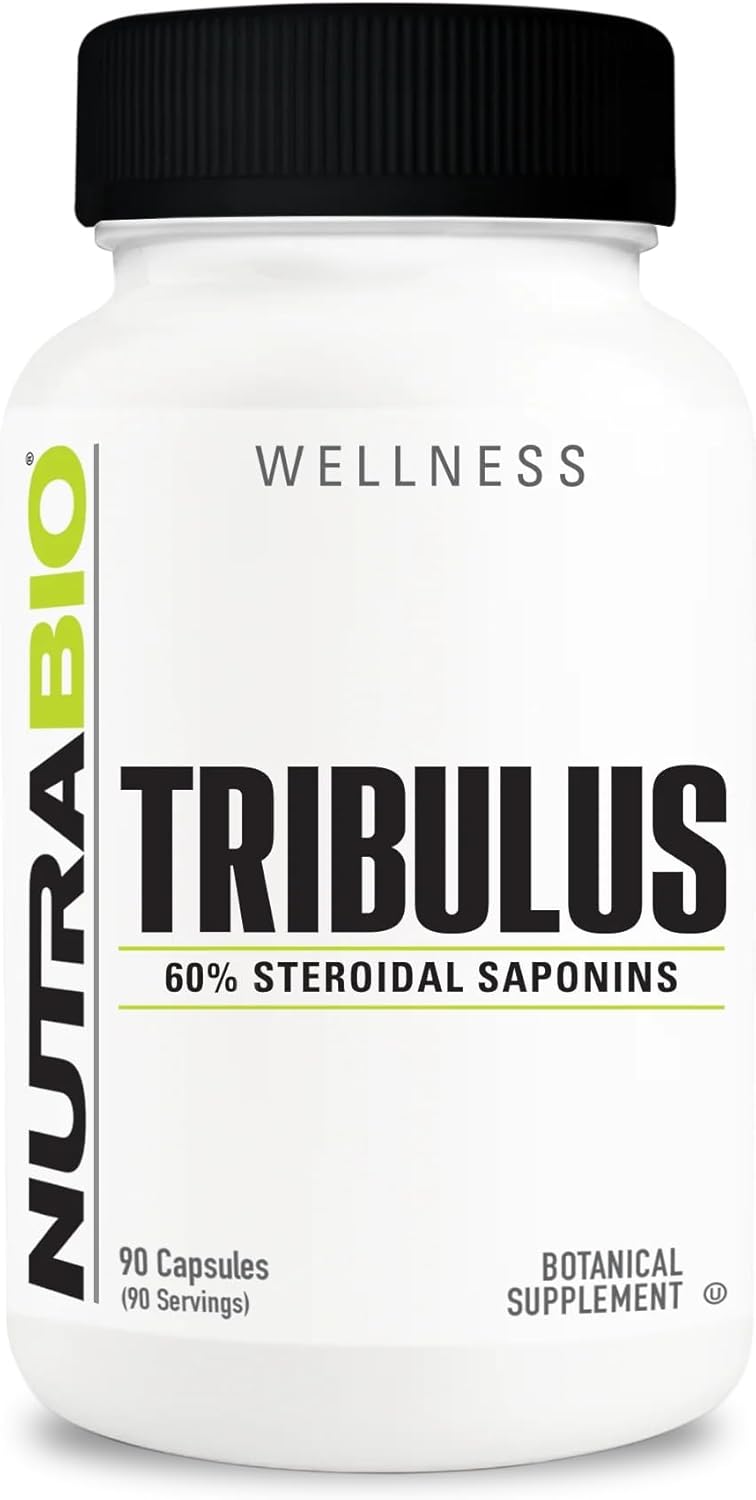500mg Tribulus Terrestris Extract Supplement - Boost Vitality for Men and Women - 90 Capsules by NutraBio